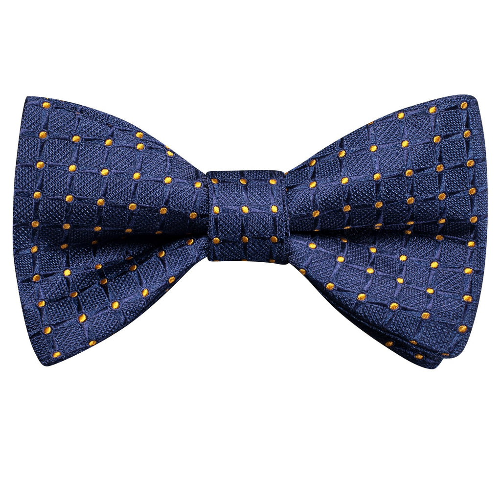 GentCrest Blue Plaid Bowtie Set - Image 4