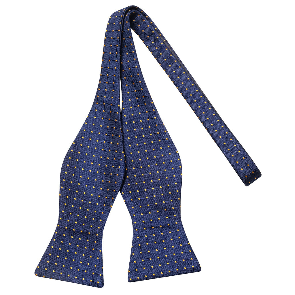 GentCrest Blue Plaid Bowtie Set - Image 3