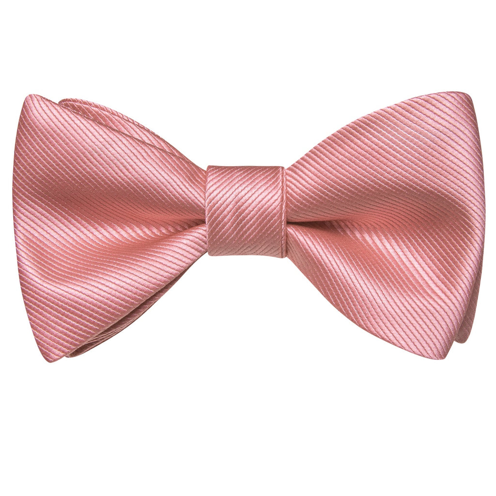 GentCrest Pink Solid Bowtie Set - Image 4