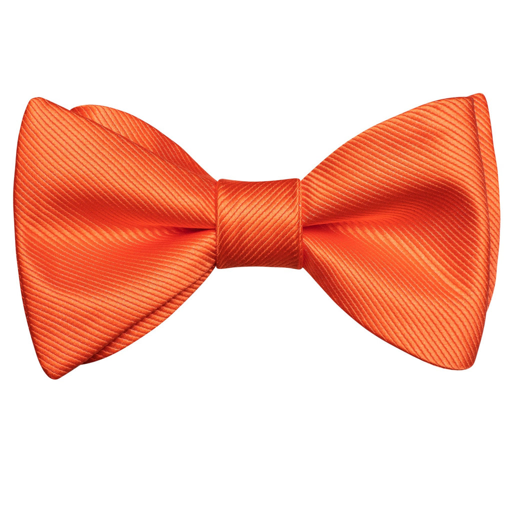 GentCrest Orange Solid Bowtie Set - Image 4