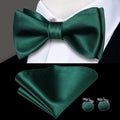 GentCrest Green Solid Bowtie Set - Image 1