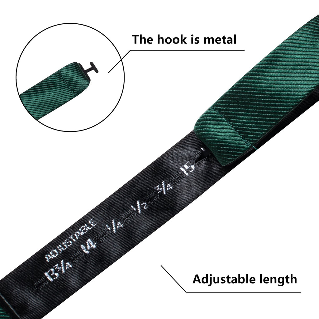 GentCrest Green Solid Bowtie Set - Image 7