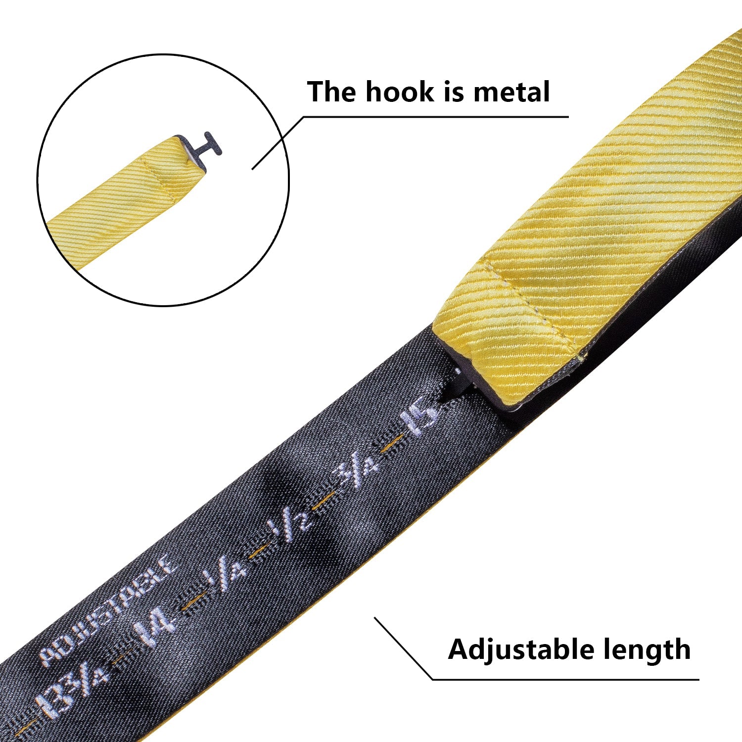 GentCrest Yellow Solid Bowtie Set - Image 4