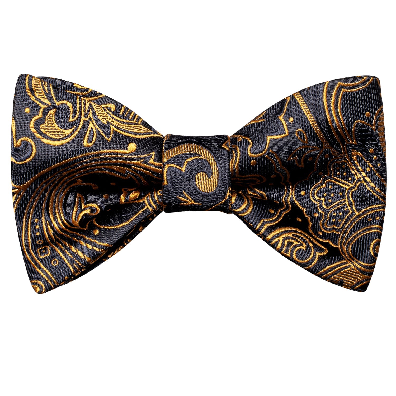 GentCrest Black Paisley Bowtie Set - Image 2