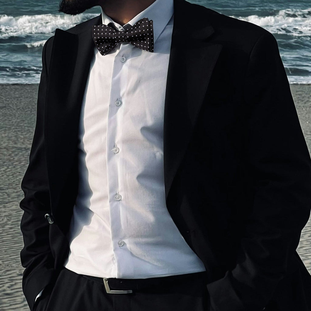 GentCrest Black Plaid Bowtie Set - Image 2