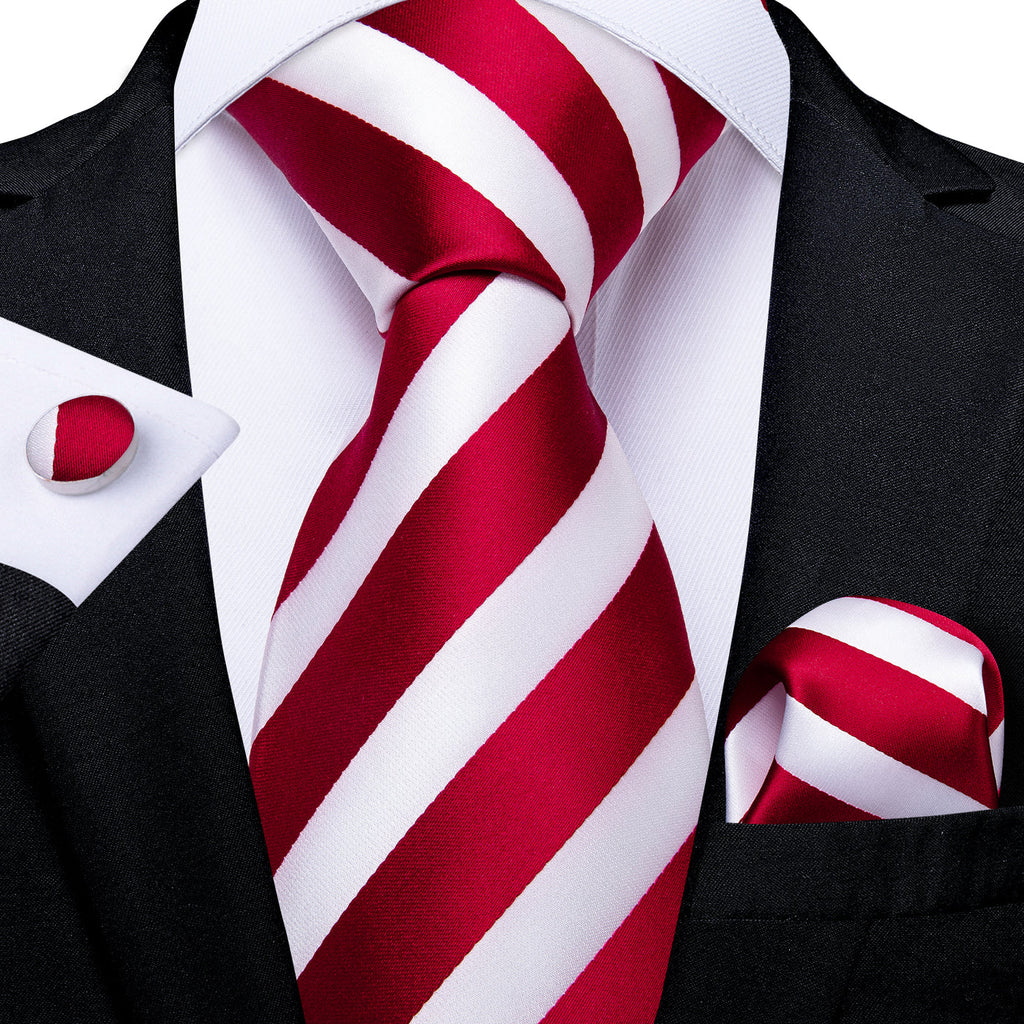 GentCrest Red Striped Tie Sets - Image 1