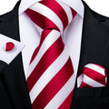GentCrest Red Striped Tie Sets - Image 1