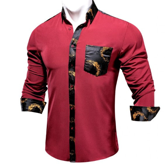 Black Elegant Dress Shirt - GentCrest - View 3