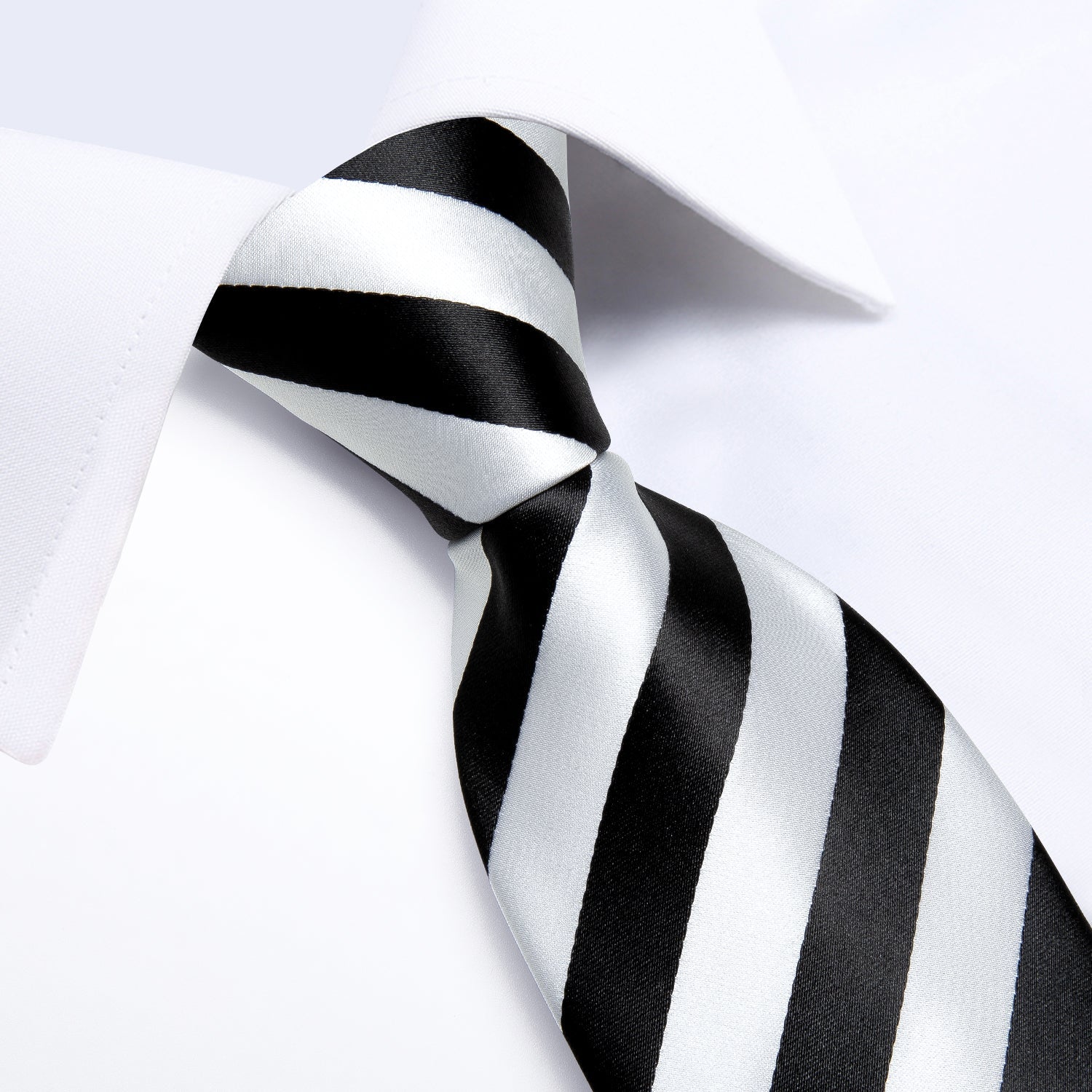 GentCrest Red Striped Tie Hanky Cufflinks Set - Image 8