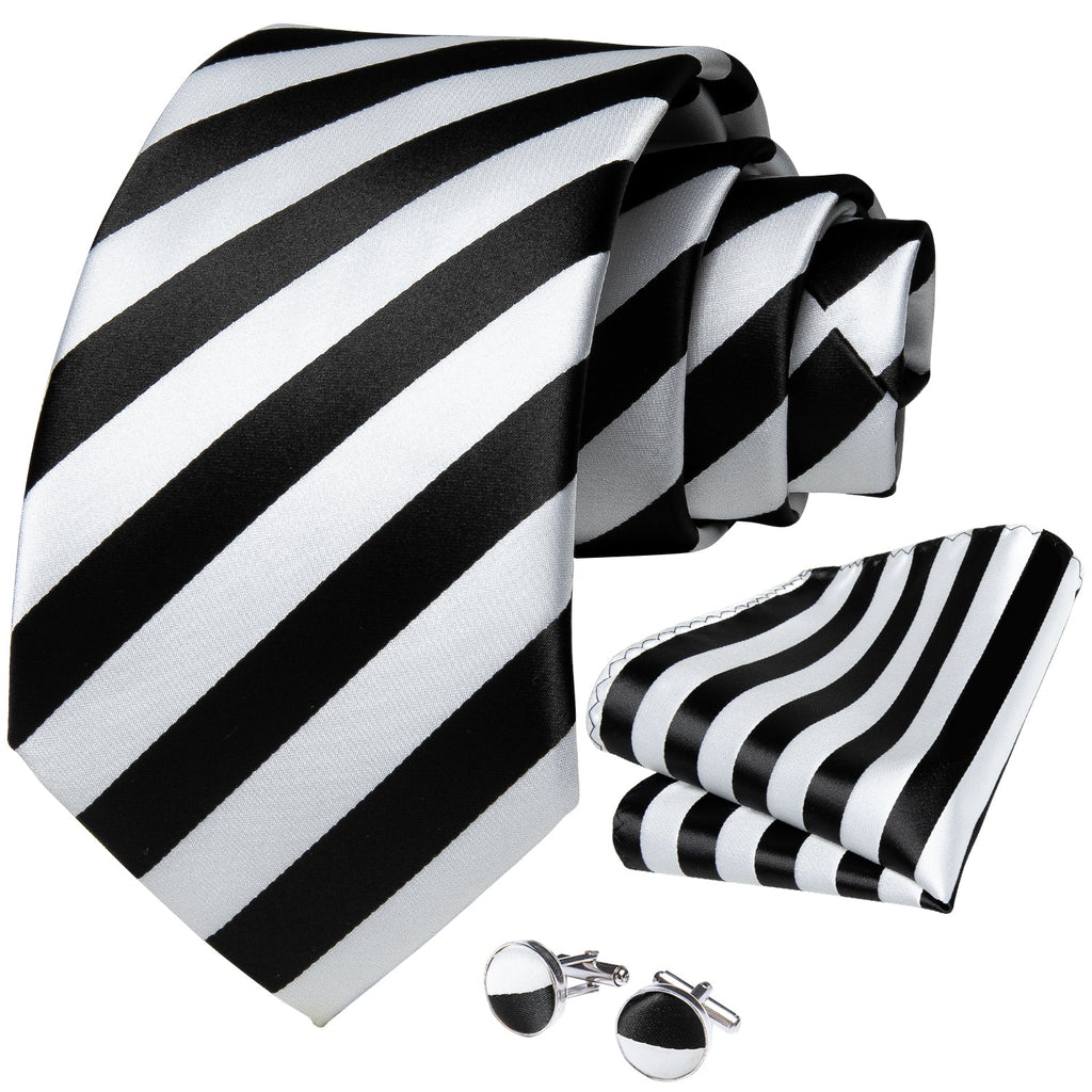 GentCrest Red Striped Tie Hanky Cufflinks Set - Image 7