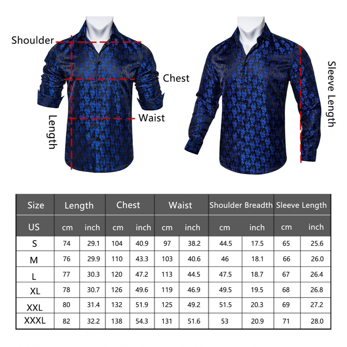 Burgundy Red Long Sleeve with Paisley Trim Detailing Dress Shirt - GentCrest - View 5