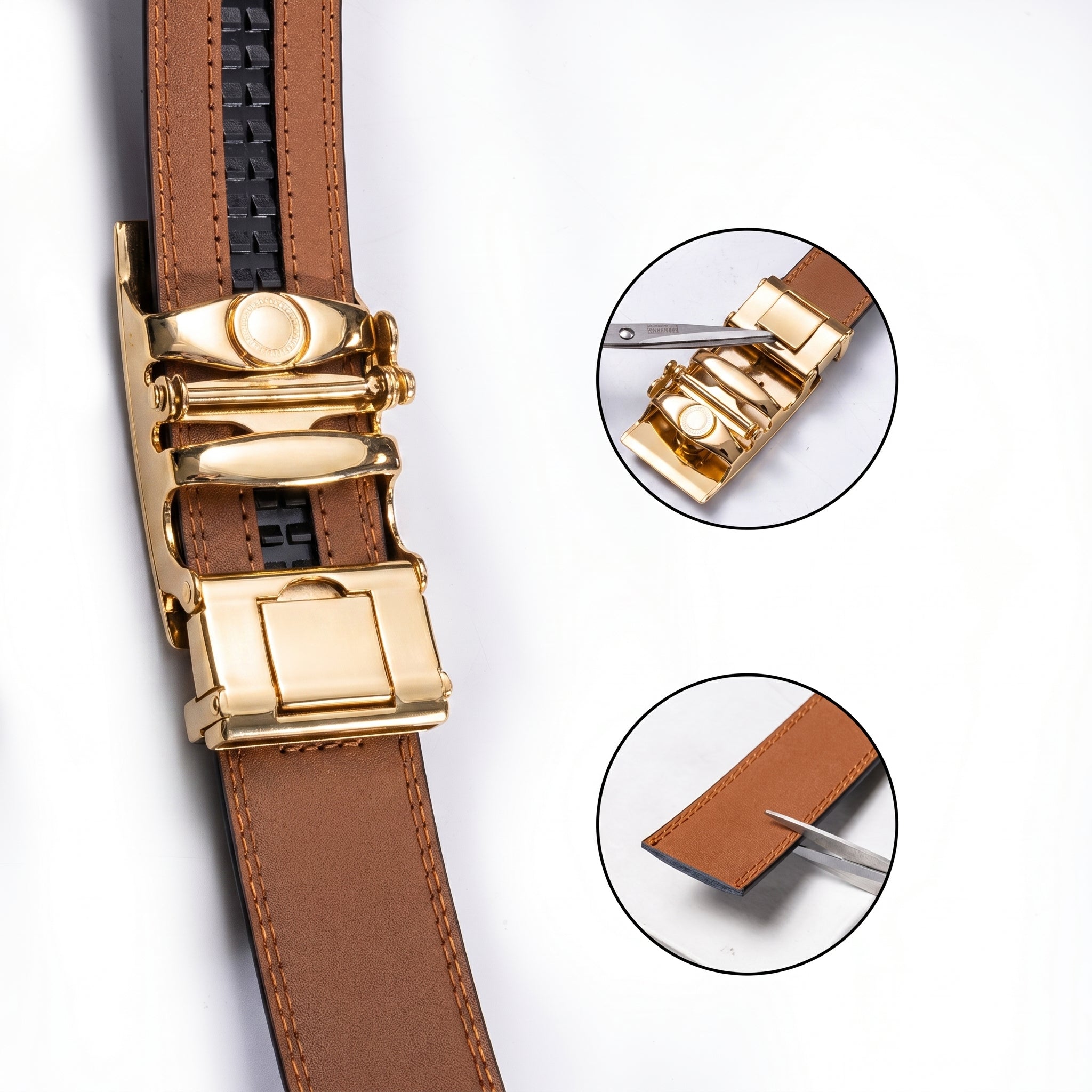 GentCrest Black Plaid Belts - Image 8
