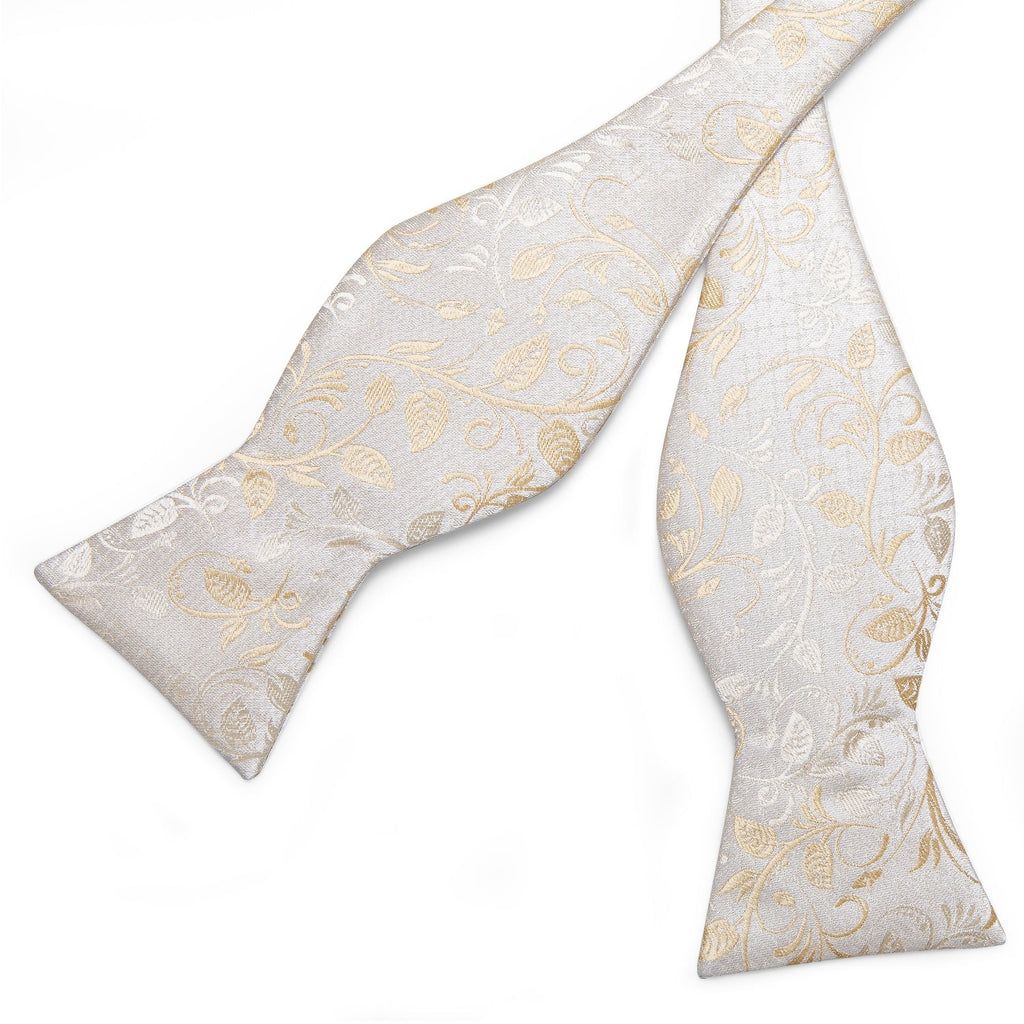 GentCrest Champagne Floral Bowtie Set - Image 6