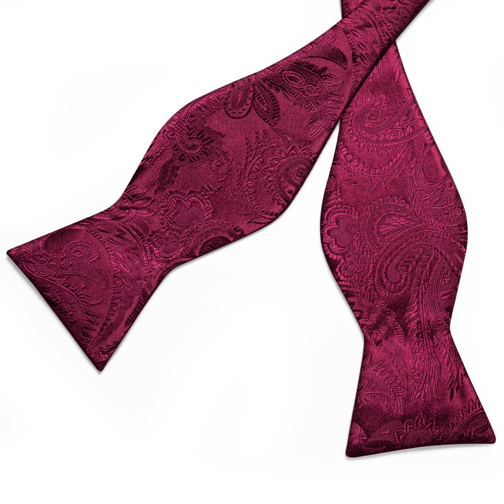 GentCrest Red Paisley Bowtie Set - Image 5
