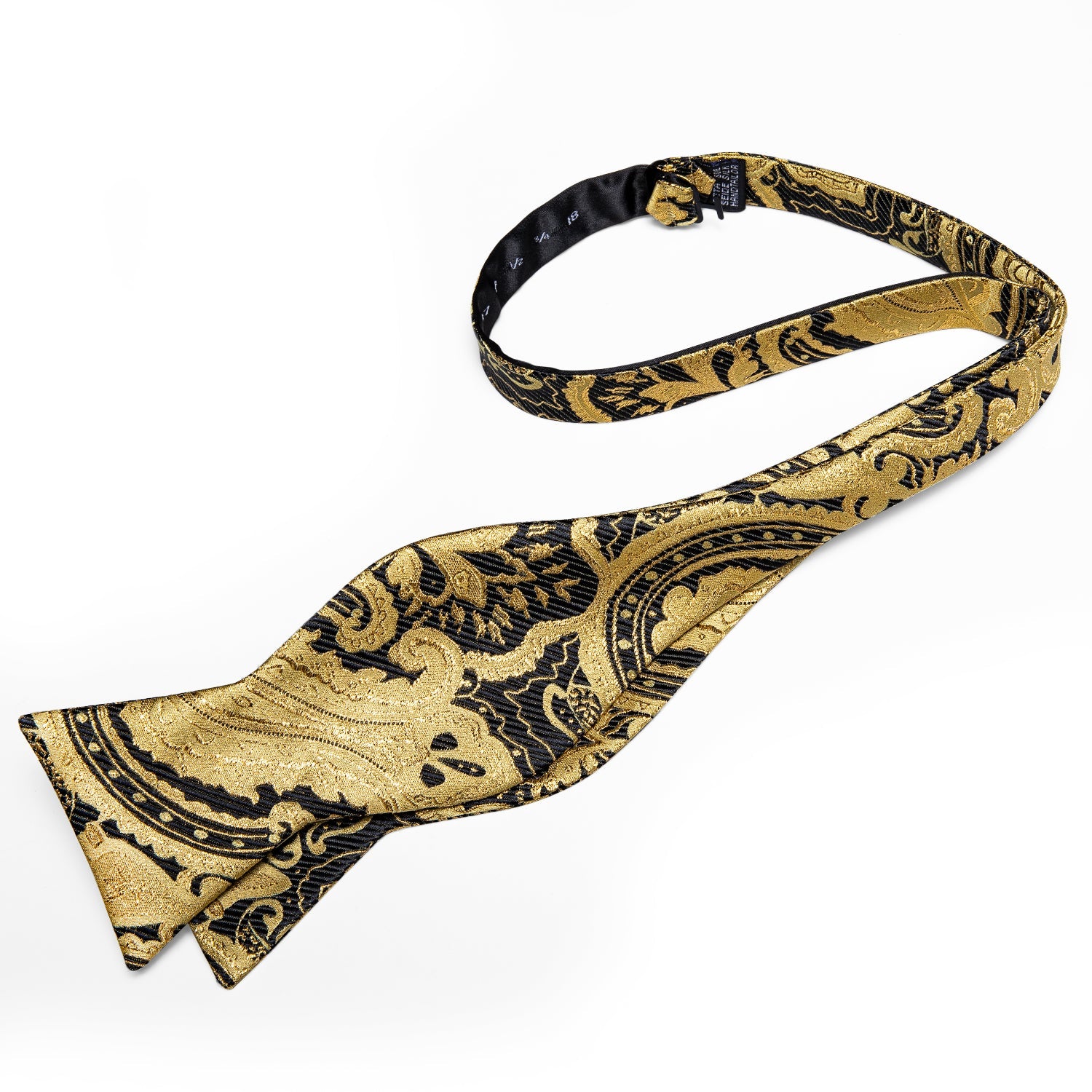 GentCrest Black Paisley Bowtie Set - Image 6