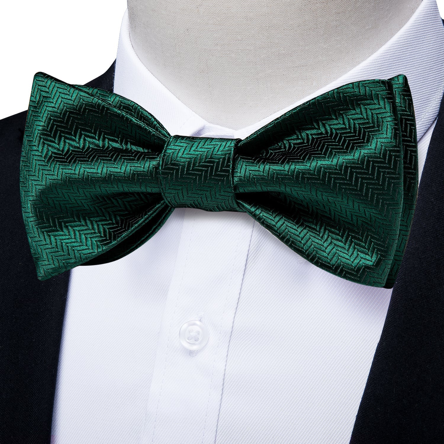 GentCrest Red Geometric Bowtie Set - Image 1