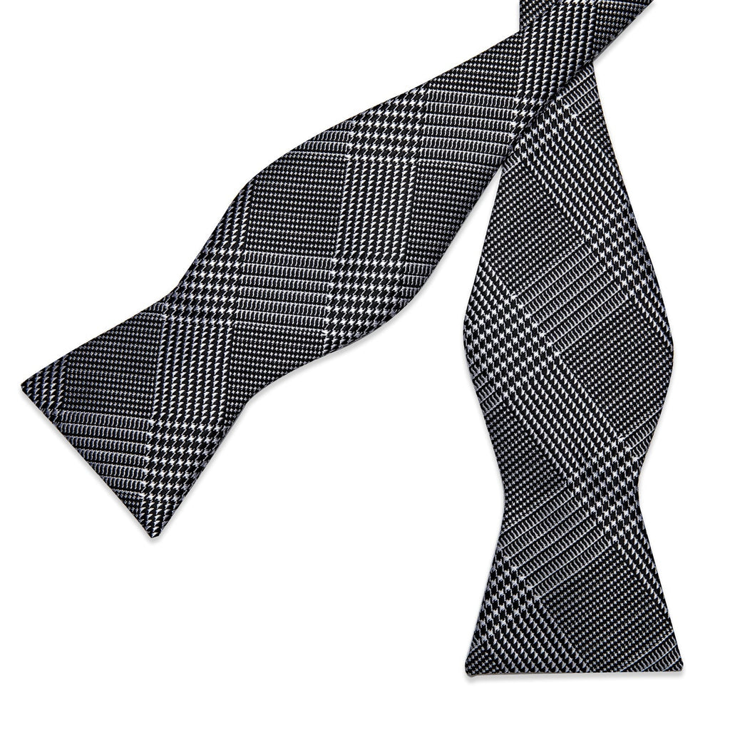 GentCrest Black Plaid Bowtie Set - Image 4
