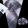 GentCrest Pink Novelty Tie Hanky Cufflinks Set - Image 1