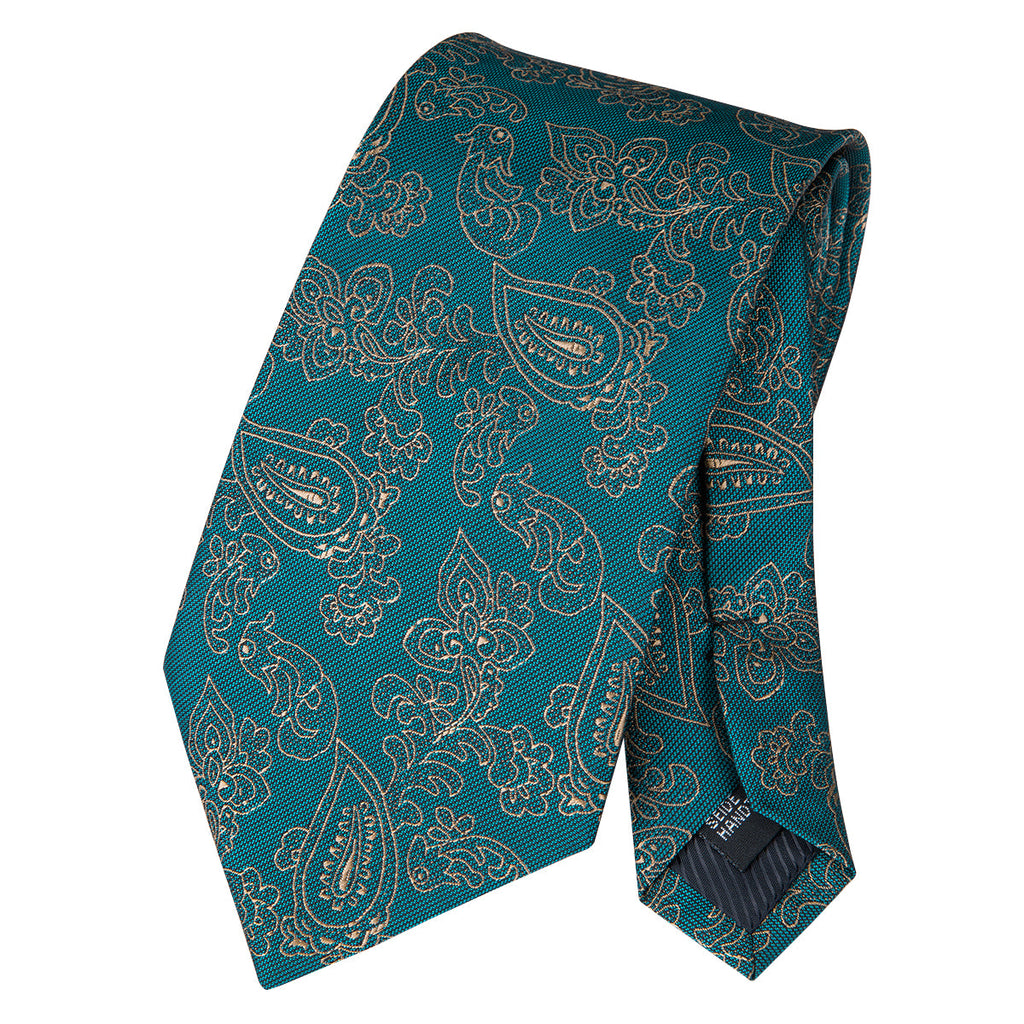GentCrest Green Floral Tie Hanky Cufflinks Set - Image 7