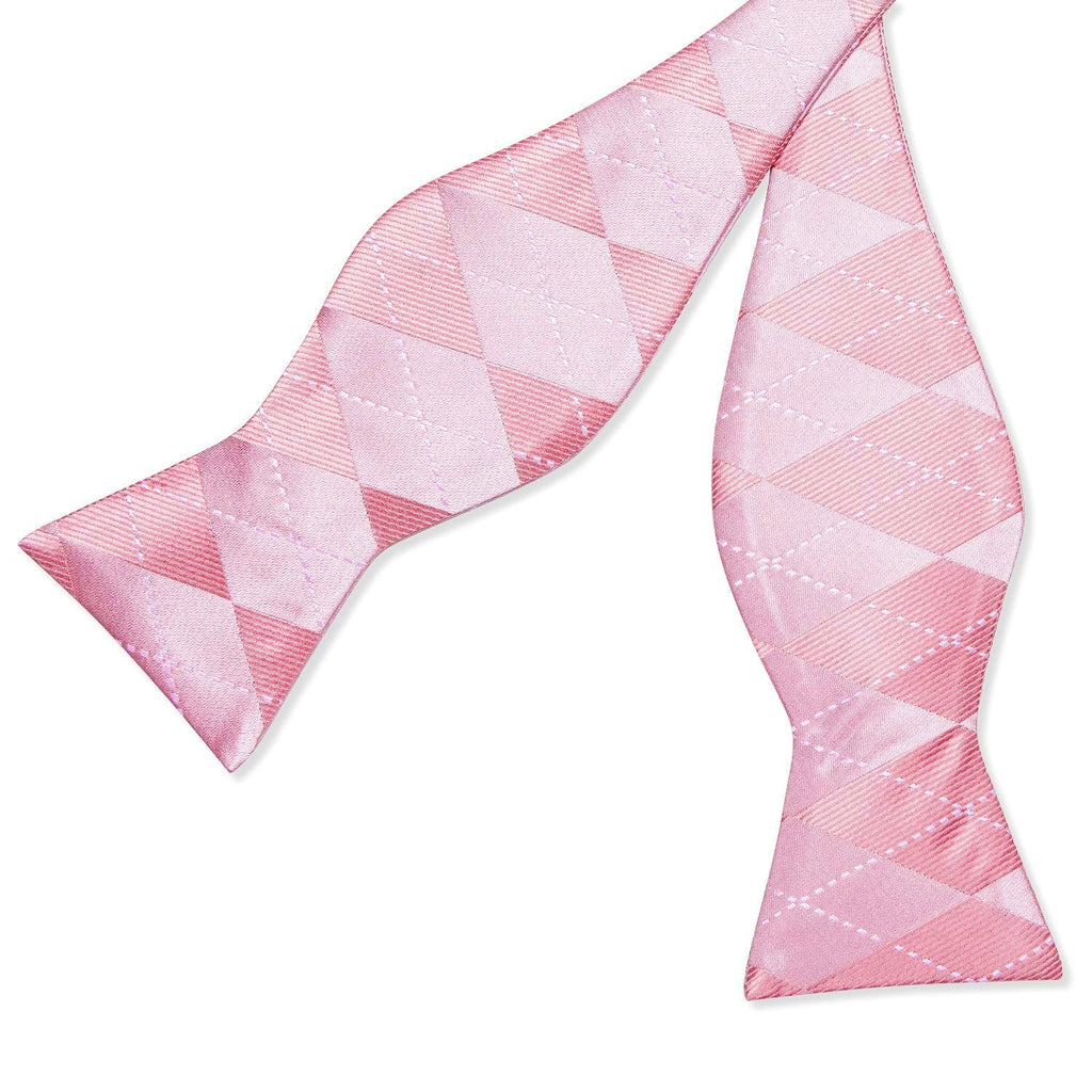 GentCrest Pink Plaid Bowtie Set - Image 3