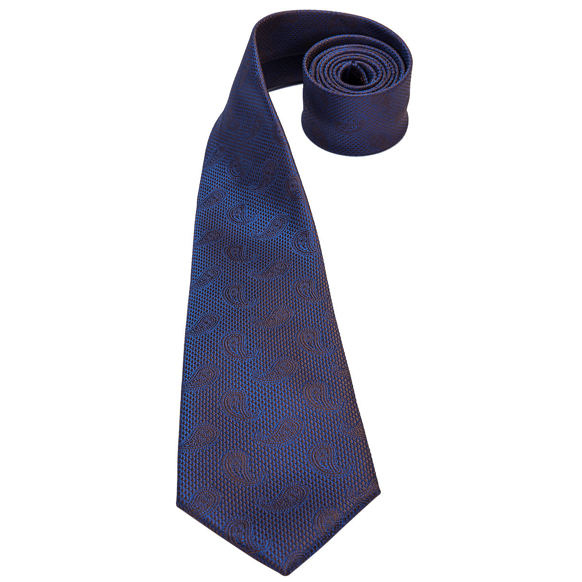 GentCrest Blue Paisley Tie Hanky Cufflinks Set - Image 5