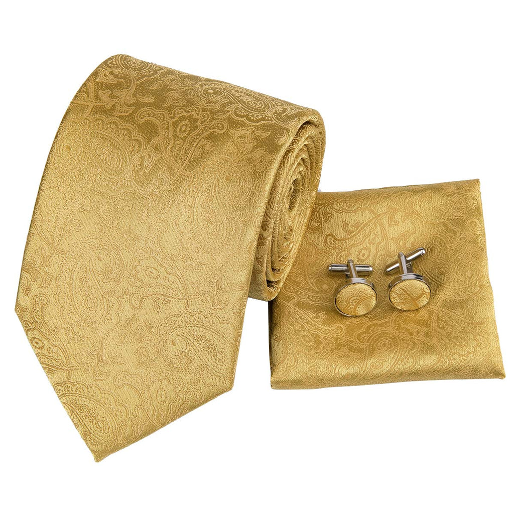 History Of Gold Silk Tie Set - GentCrest - View 2