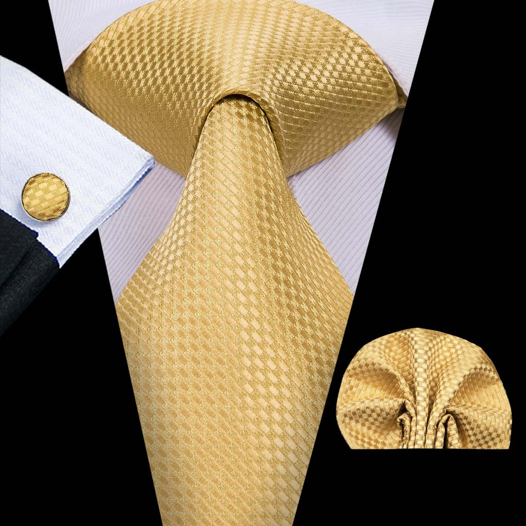 GentCrest Red Solid Tie Hanky Cufflinks Set - Image 1