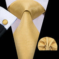 GentCrest Red Solid Tie Hanky Cufflinks Set - Image 1