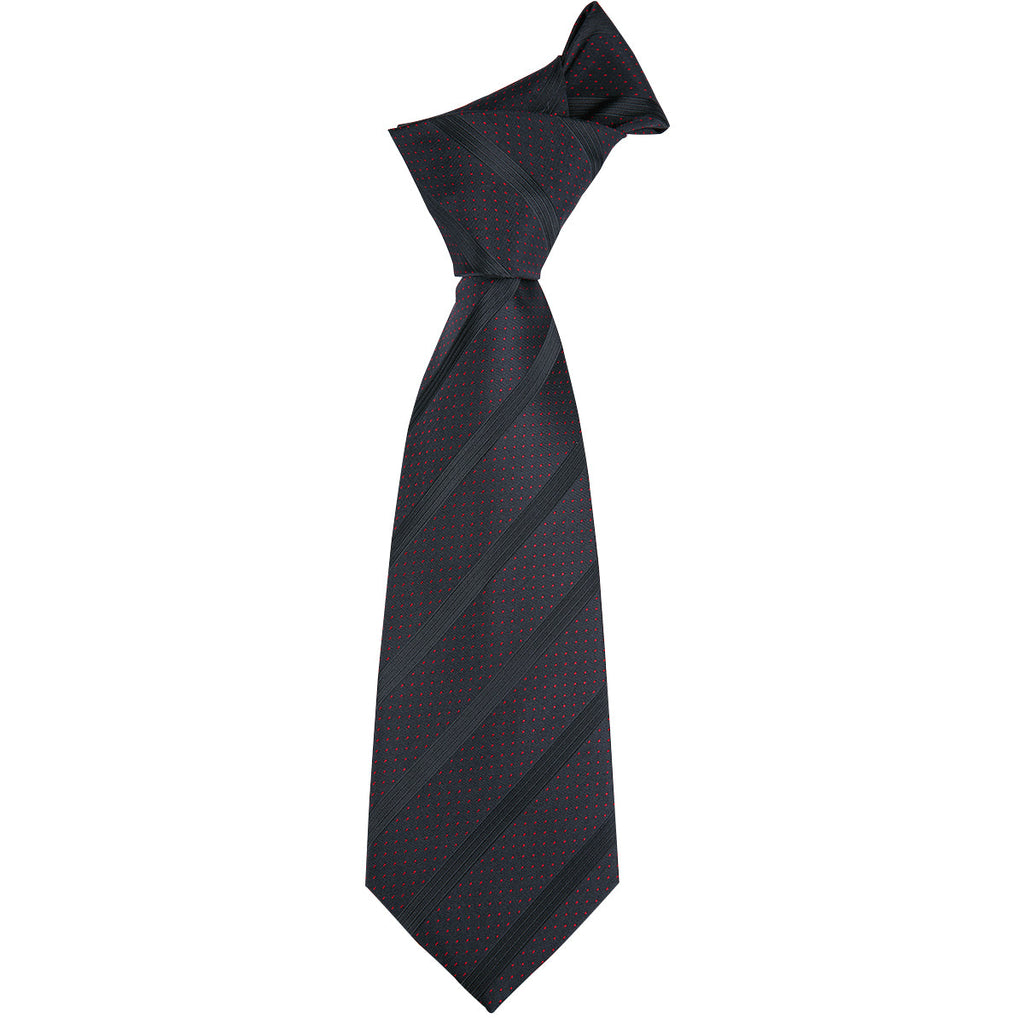 GentCrest Black Striped Tie Hanky Cufflinks Set - Image 3
