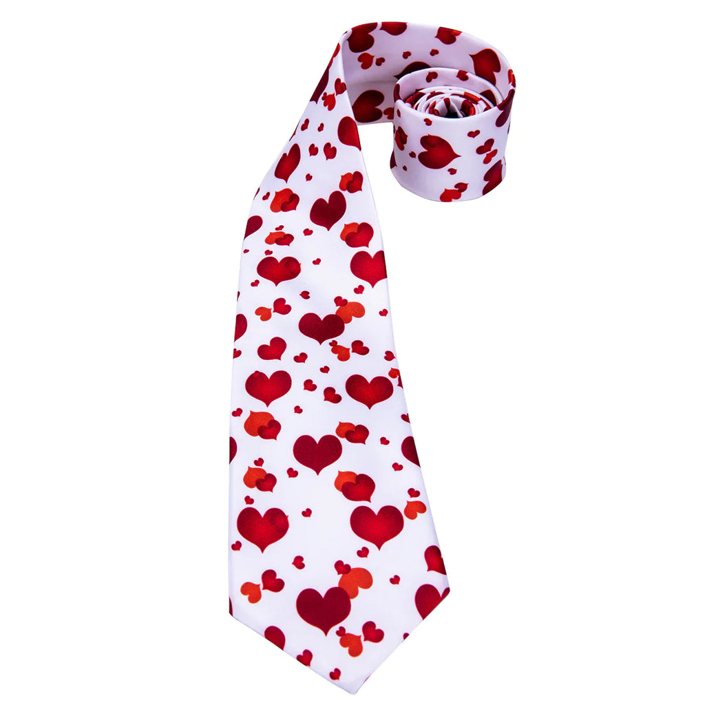 Love Hearts Silk Tie Set - GentCrest - View 4