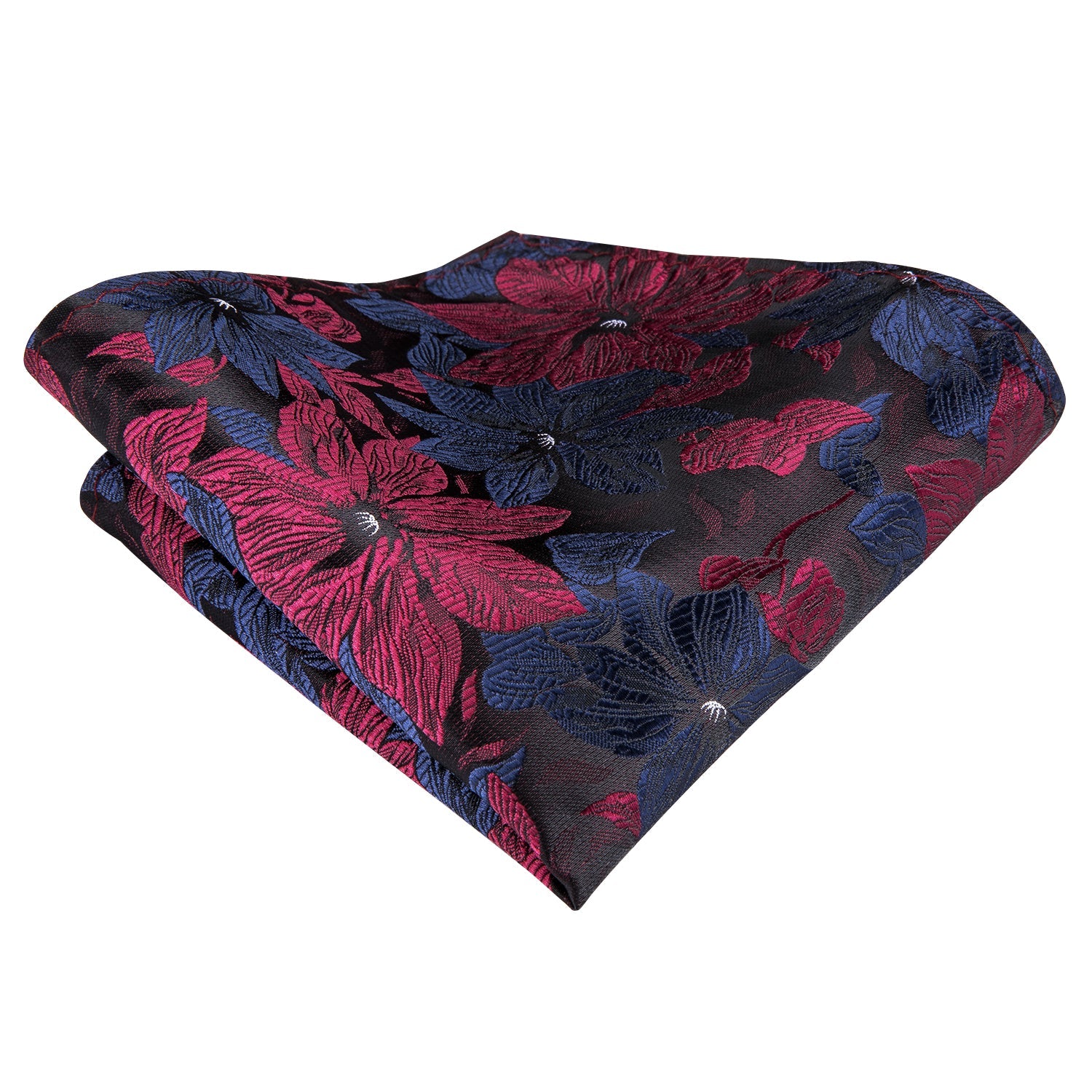 GentCrest Blue Floral Tie with Accessories - Image 4