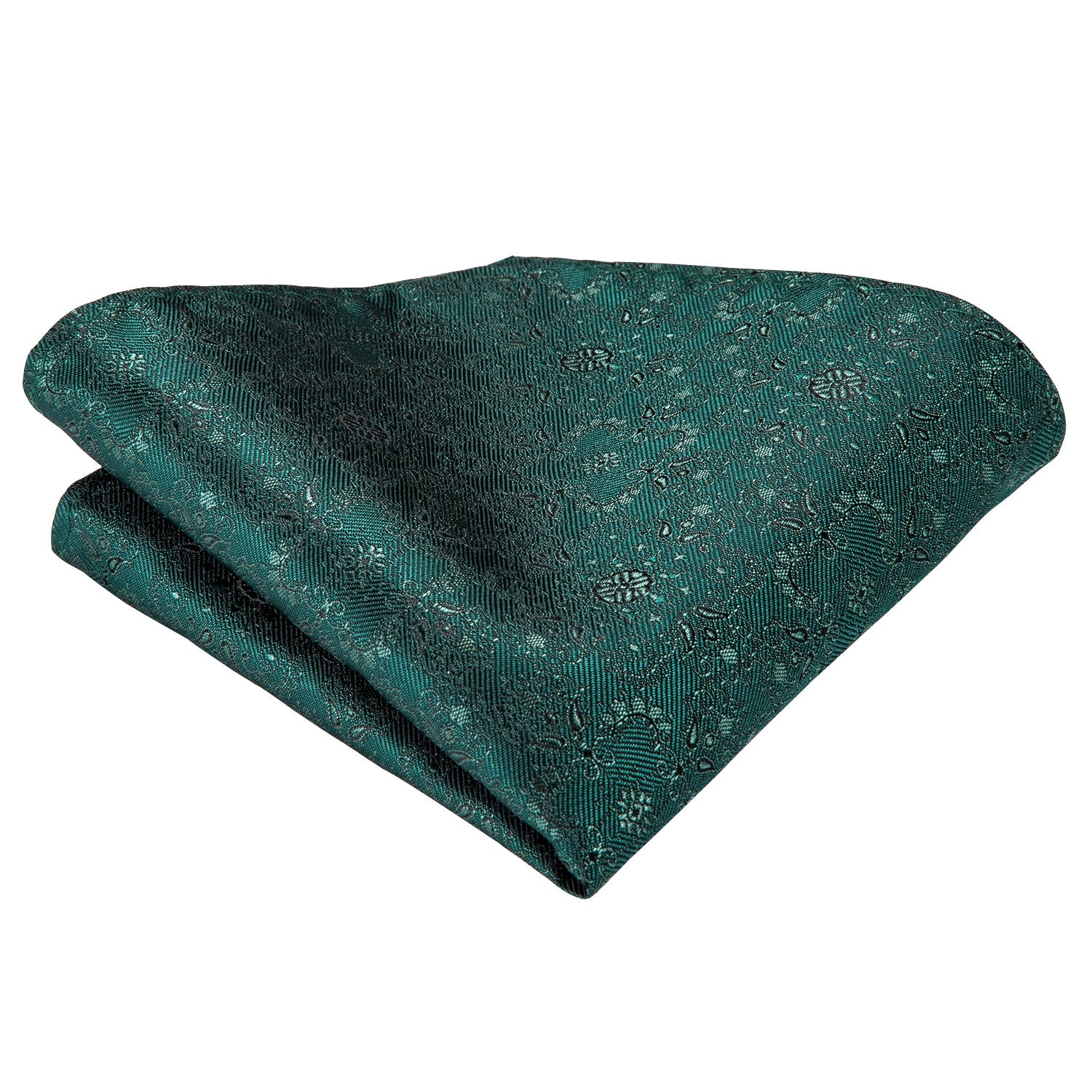GentCrest Green Floral Tie with Accessories - Image 5