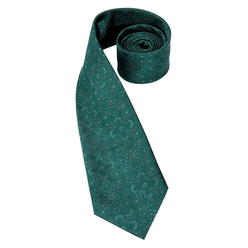 GentCrest Green Floral Tie Hanky Cufflinks Set - Image 3