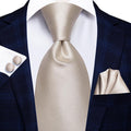 GentCrest Champagne Solid Tie Sets - Image 1