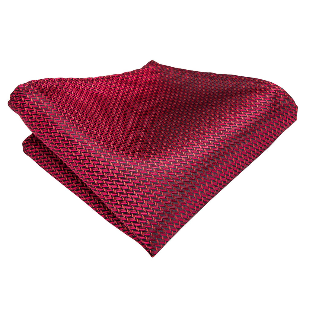 GentCrest Black Textured Tie Hanky Cufflinks Set - Image 3