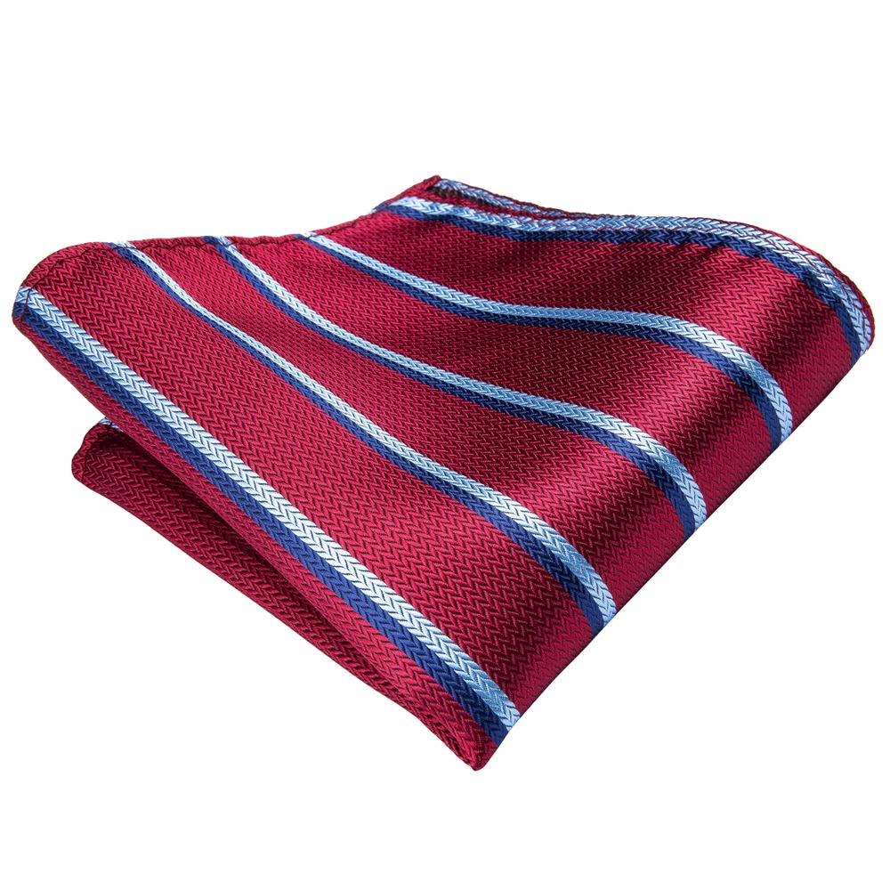 GentCrest Blue Striped Tie Hanky Cufflinks Set - Image 4