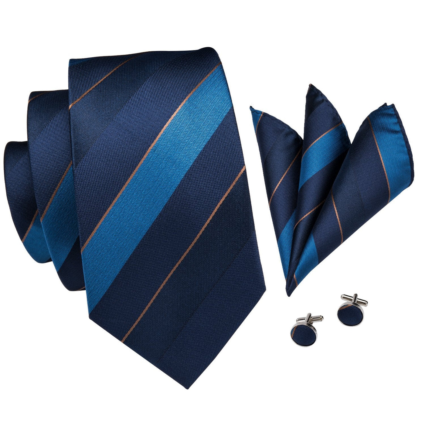 Big Checks Silk Tie Set - GentCrest - View 3