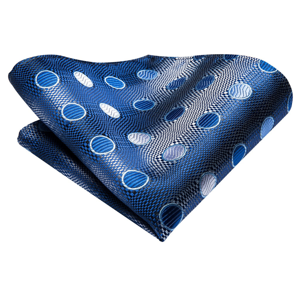 GentCrest Blue Polka Dot Tie Hanky Cufflinks Set - Image 3