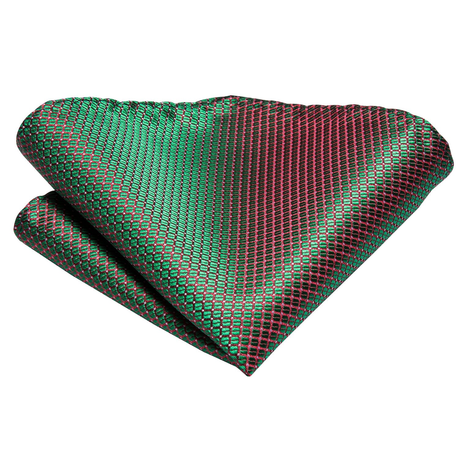 GentCrest Green Plaid Tie with Accessories - Image 5