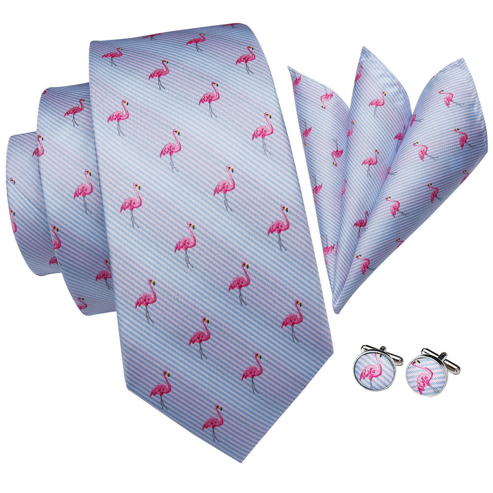 GentCrest Blue Novelty Tie Hanky Cufflinks Set - Image 3