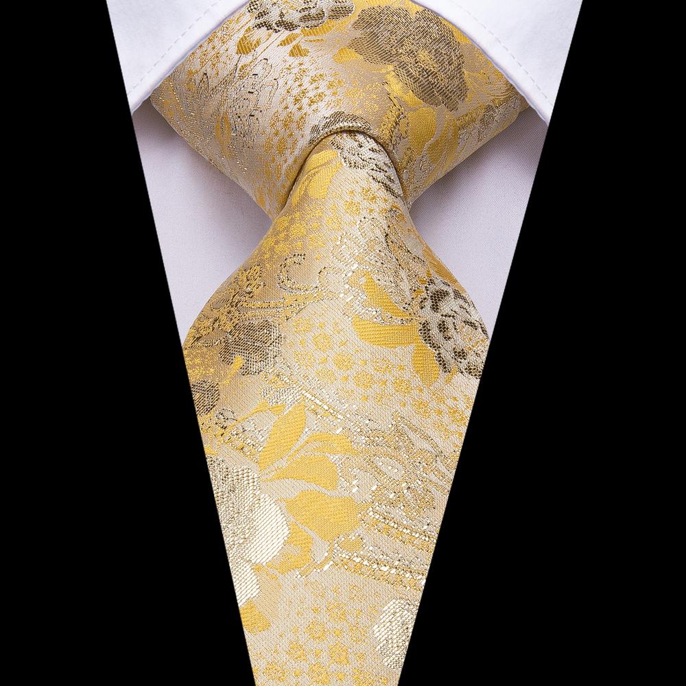 GentCrest Gold Floral Tie Hanky Cufflinks Set - Image 2