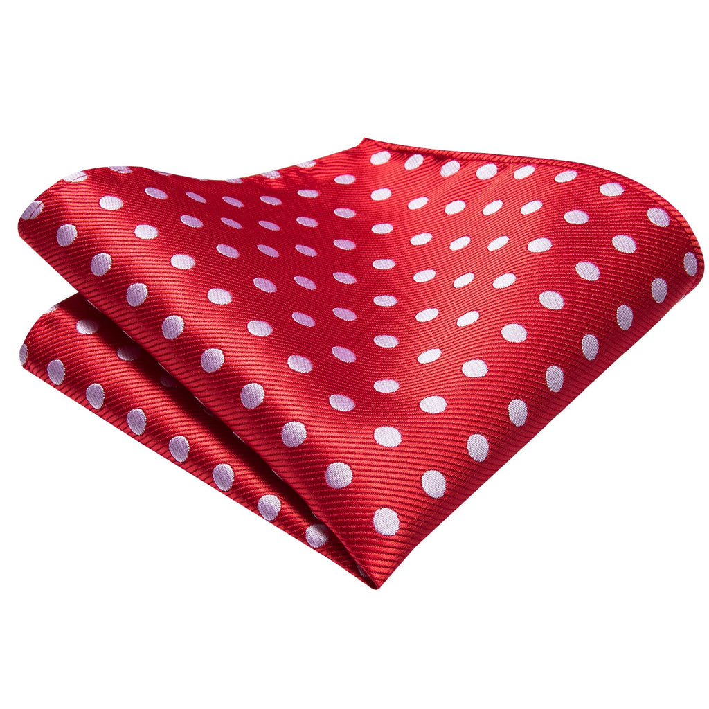 GentCrest Red Polka Dot Tie Hanky Cufflinks Set - Image 6
