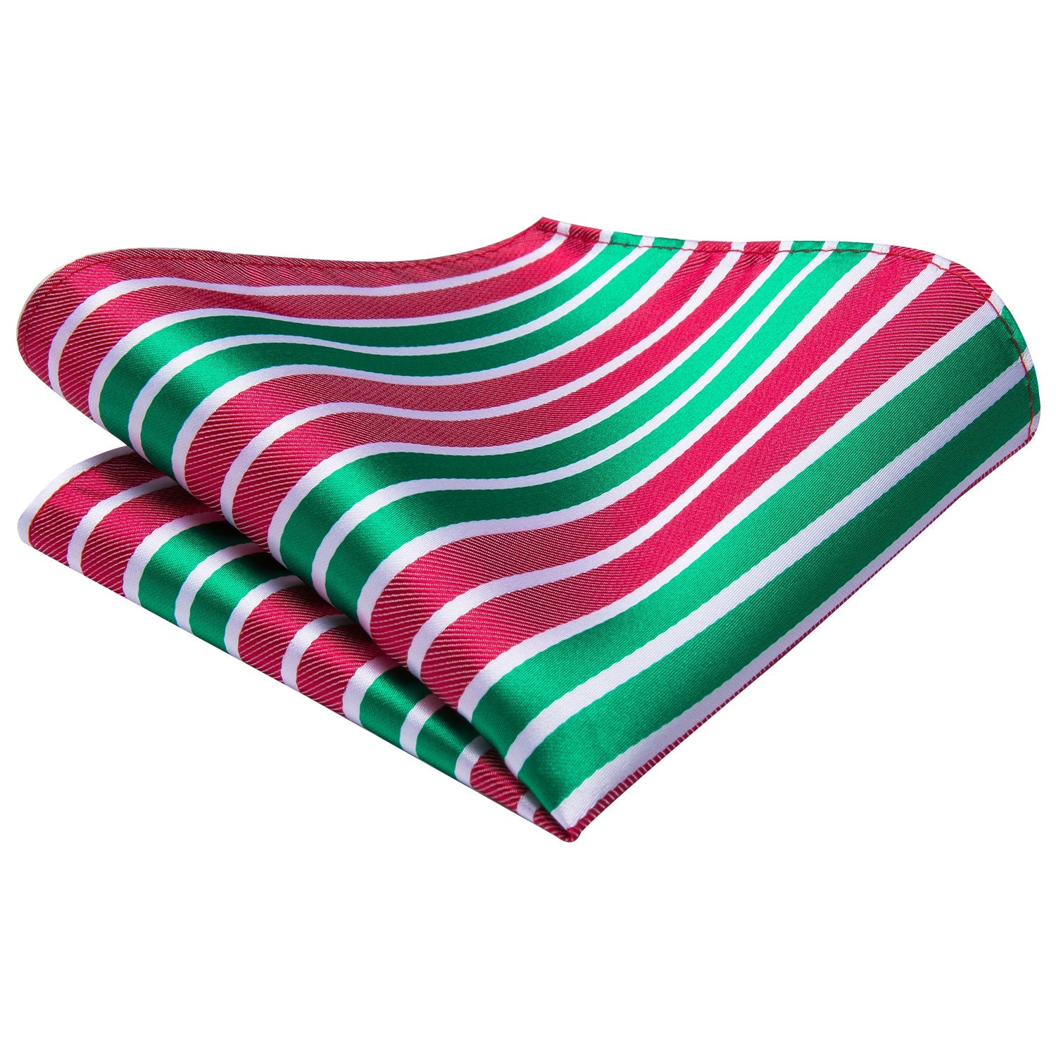 GentCrest Red Striped Tie Hanky Cufflinks Set - Image 5