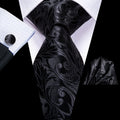 GentCrest Black Floral Tie Sets - Image 1