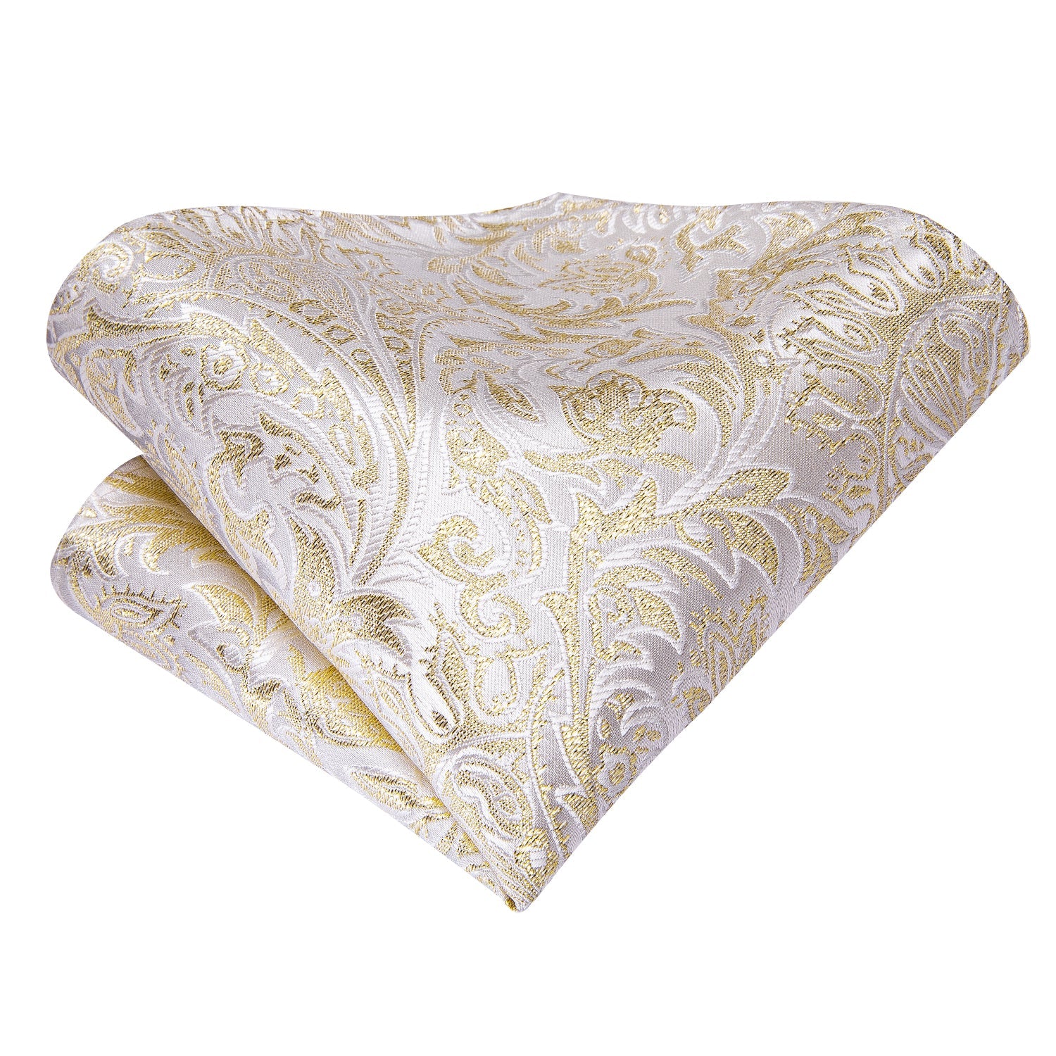 GentCrest White Floral Tie Hanky Cufflinks Set - Image 4