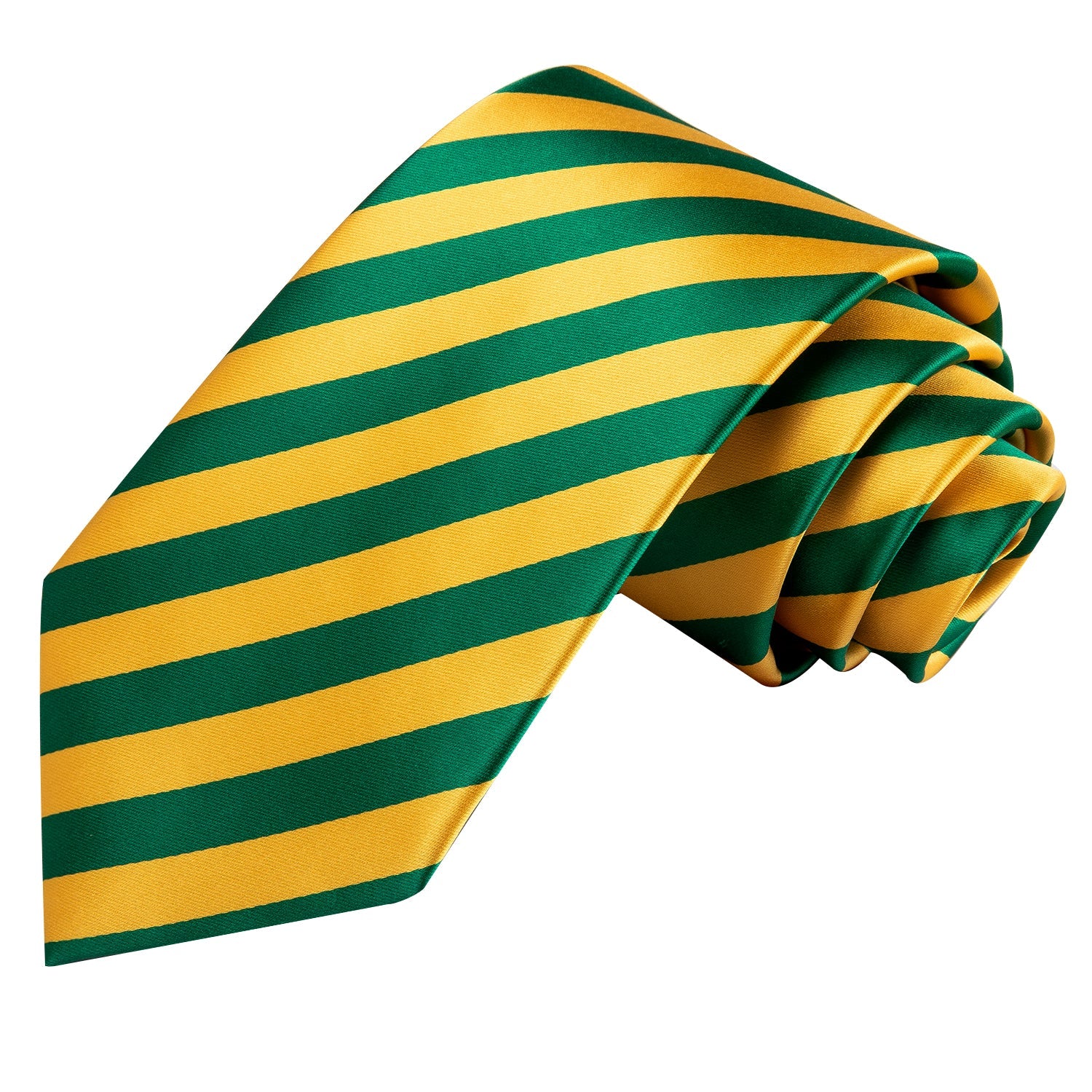 GentCrest Green Striped Tie Hanky Cufflinks Set - Image 5