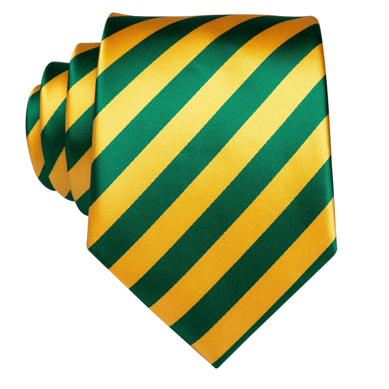 GentCrest Green Striped Tie Hanky Cufflinks Set - Image 4