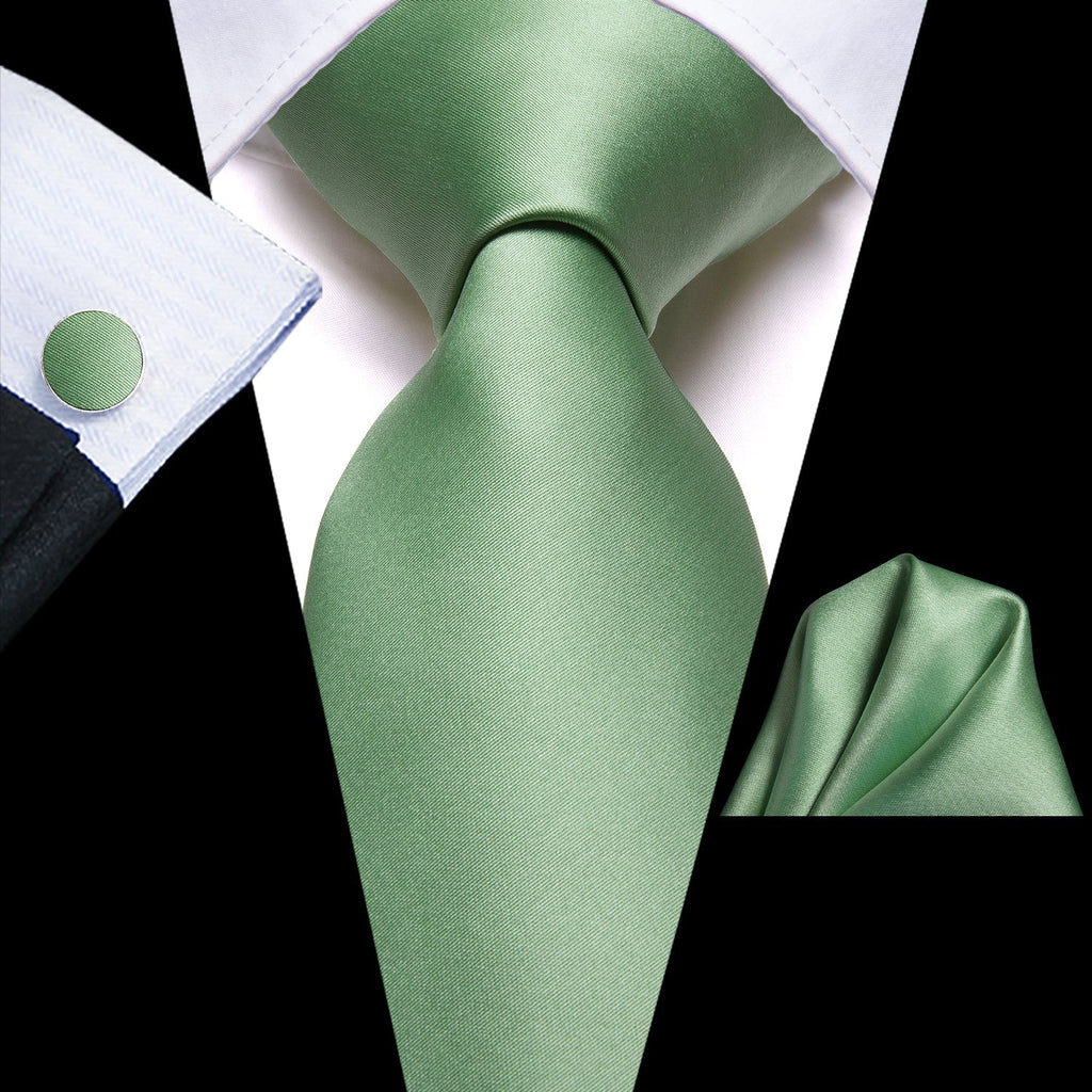 GentCrest Classic Solid Tie Hanky Cufflinks Set - Image 8