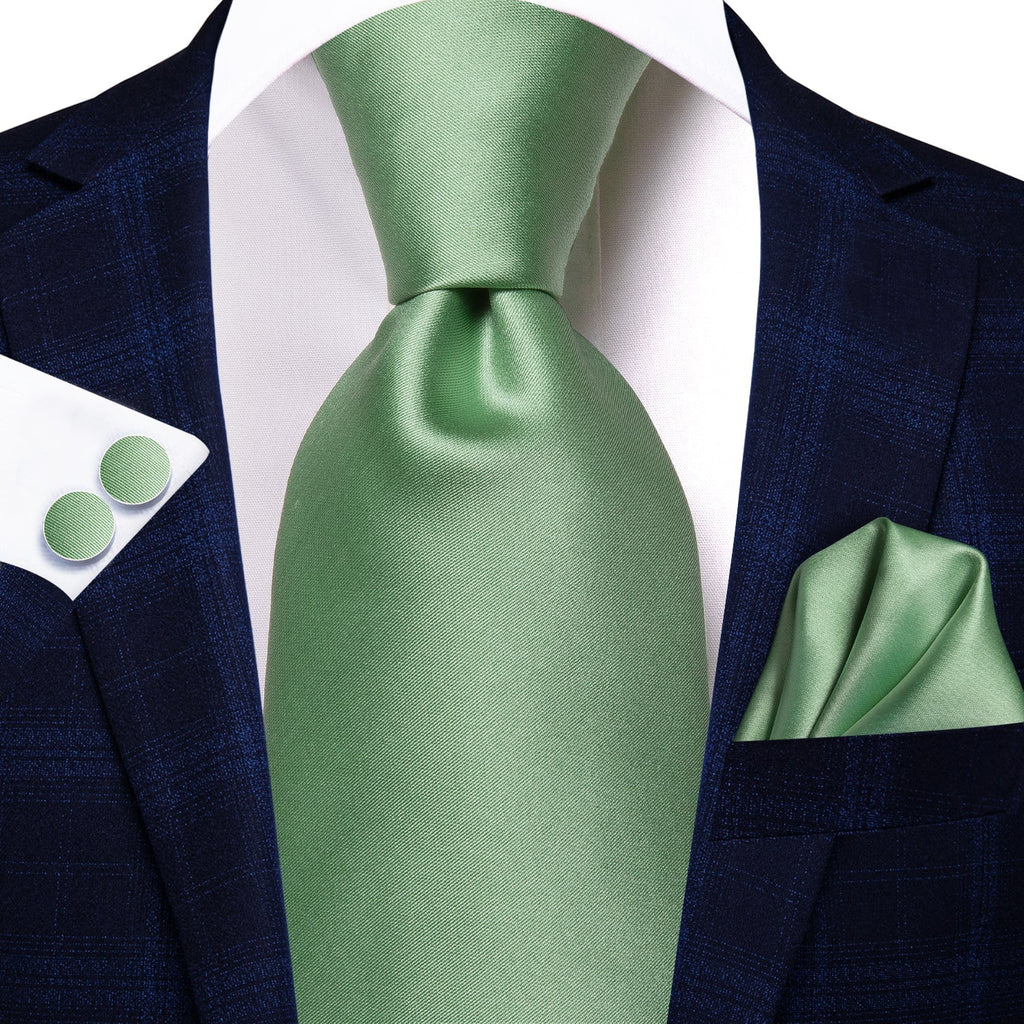 GentCrest Classic Solid Tie Hanky Cufflinks Set - Image 1