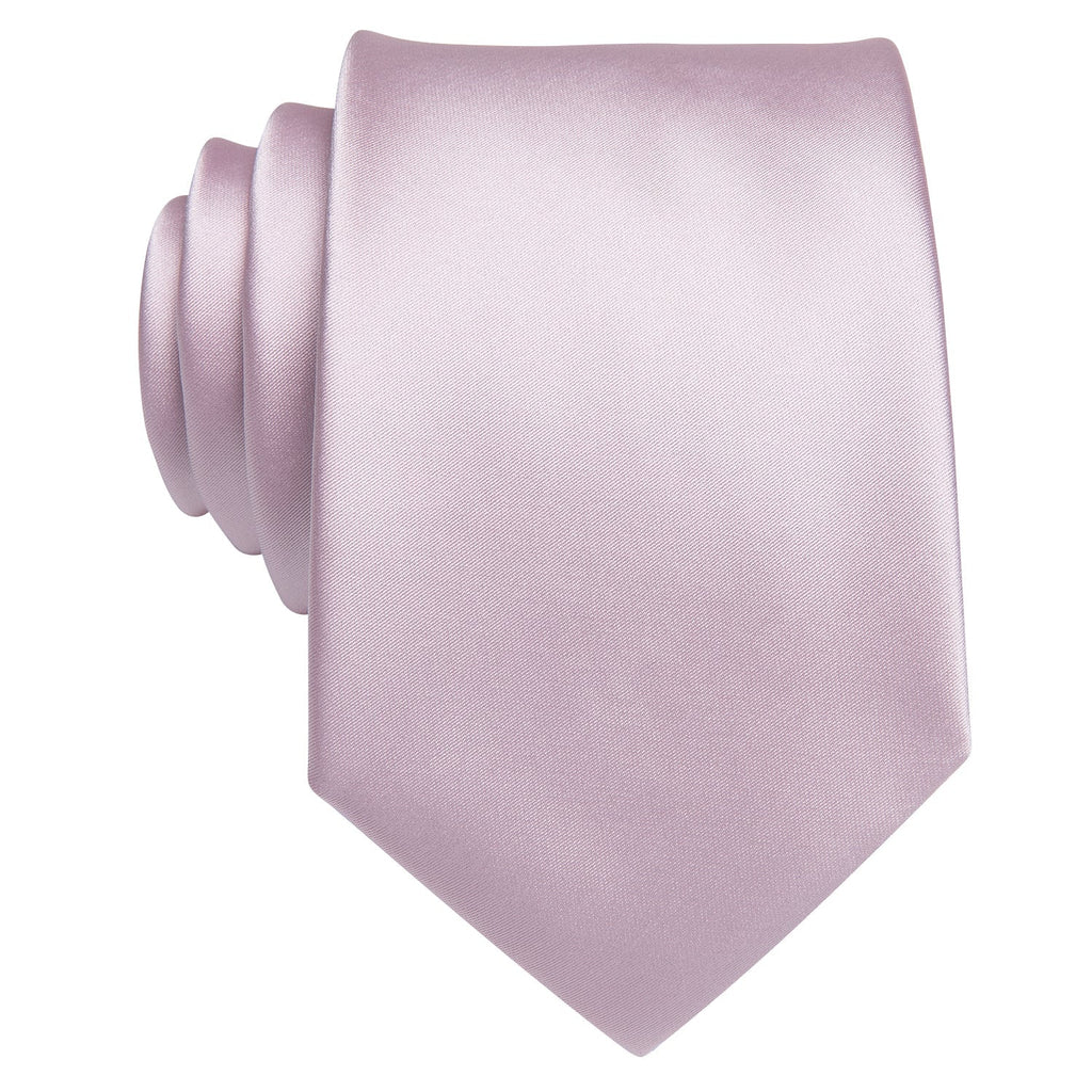 GentCrest Pink Solid Tie Hanky Cufflinks Set - Image 5